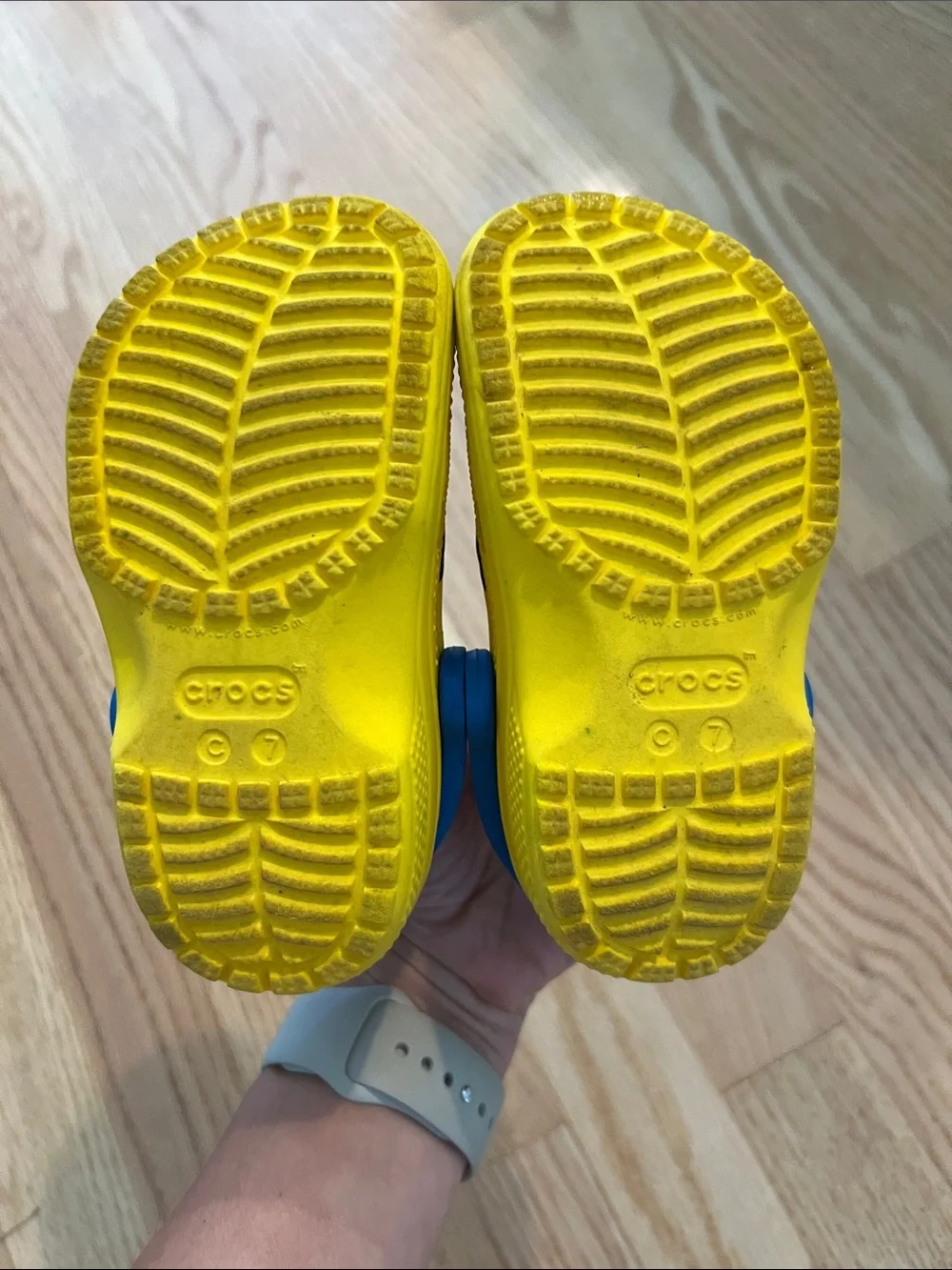 Crocs Minion-Themed toddler size 7